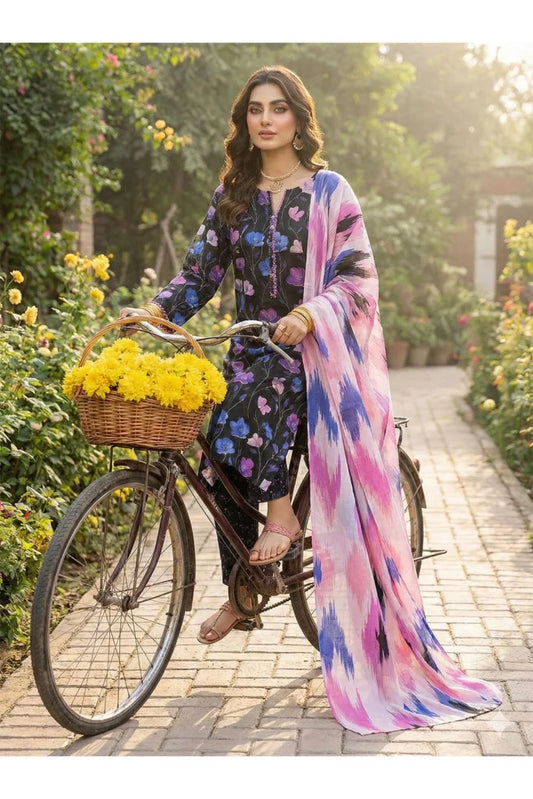 Dr Print Unstitched – Vol 6 – 3 Piece