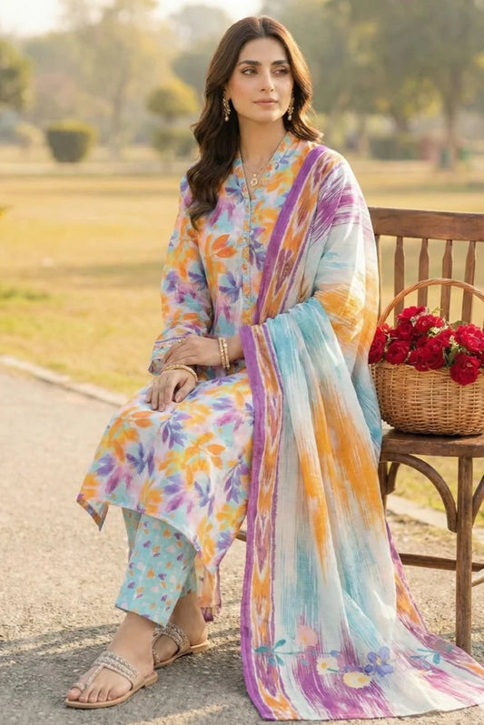 Dr Print Unstitched – Vol 6 – 3 Piece